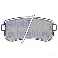 Тормозные колодки дисковые, комплект DELPHI 5012759374382 949692 LP1952 A YHYI1H - Изображение 2