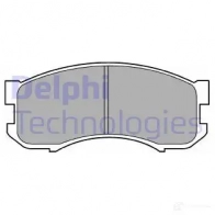 Тормозные колодки дисковые, комплект DELPHI BK47QY0 LP800 2173 1 950566