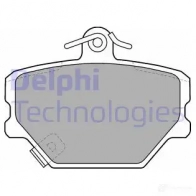 Тормозные колодки дисковые, комплект DELPHI PDUPW 2 1999 LP1465 949280