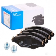 Тормозные колодки дисковые, комплект DELPHI LP1699 L87SIL 949452 2359 7 - Изображение 2