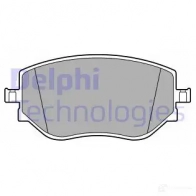 Тормозные колодки дисковые, комплект DELPHI LP3644 Renault 7ZMK8 9F