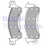 Тормозные колодки дисковые, комплект DELPHI K2A 25 5012759072561 949183 LP1256
