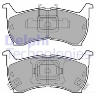 Тормозные колодки дисковые, комплект DELPHI 5012759925430 OR7T8 6 950480 LP663