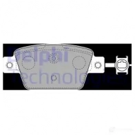 Тормозные колодки дисковые, комплект DELPHI 950076 6X M3O7R LP2486 5012759512463
