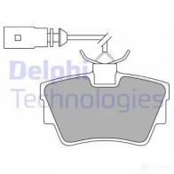 Тормозные колодки дисковые, комплект DELPHI Volkswagen Transporter (T4) 4 Автобус 2.5 TDI Syncro 102 л.с. 1996 – 2003 LP1511 21 882 60FPM