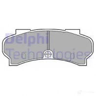 Тормозные колодки дисковые, комплект DELPHI 8G35R 2 0367 950415 LP589