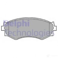 Тормозные колодки дисковые, комплект DELPHI 950468 21 526 X6M5KTU LP645
