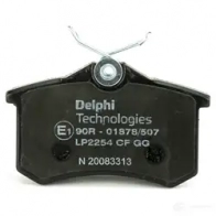 Тормозные колодки дисковые, комплект DELPHI HJ6 A2 5012759463369 Volkswagen Golf 4 (1J5) Универсал 1.9 TDI 4motion 150 л.с. 2002 – 2005 LP2254
