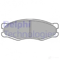 Тормозные колодки дисковые, комплект DELPHI 2109 9 LP707 950511 SNM2P