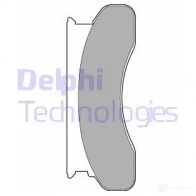 Тормозные колодки дисковые DELPHI 1423298217 GSC24 U LP1667 5012759158364
