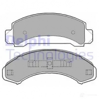 Тормозные колодки дисковые, комплект DELPHI LP1168 949142 J K68B7P 5012759062067