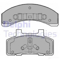 Тормозные колодки дисковые, комплект DELPHI N8 2C07 949175 5012759065693 LP1216