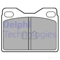 Тормозные колодки дисковые, комплект DELPHI W1QKS LP88 202 60 950635