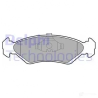 Тормозные колодки дисковые, комплект DELPHI 2 1202 Ford Fiesta 6ZH5RBN LP591