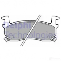 Тормозные колодки дисковые, комплект DELPHI LP635 2095 7 Nissan Micra YGIAL