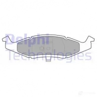 Тормозные колодки дисковые, комплект DELPHI LP1225 4OFPZVC 949176 23 740