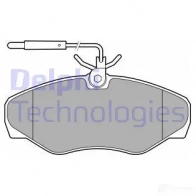 Тормозные колодки дисковые, комплект DELPHI Renault LP3624 K7JCH X