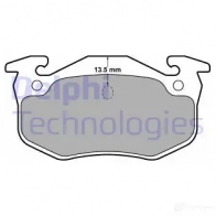 Тормозные колодки дисковые DELPHI 2 0973 LP1778 949538 8Z39RKZ