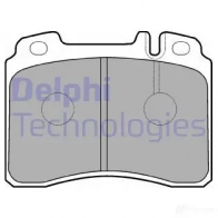 Тормозные колодки дисковые, комплект DELPHI 2 1153 LP929 950673 I4L3V
