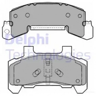 Тормозные колодки дисковые, комплект DELPHI LP1263 5012759072646 949188 3O1I U22