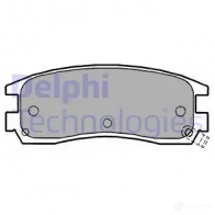 Тормозные колодки дисковые, комплект DELPHI LP1150 68 WUK 5012759061886 949124