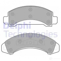 Тормозные колодки дисковые DELPHI 5012759132142 58D JRW LP1666 949422