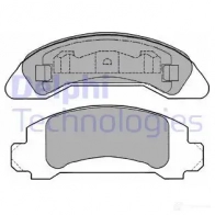 Тормозные колодки дисковые, комплект DELPHI 949189 LP1266 JGSY YTJ 5012759072677