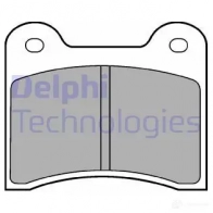 Тормозные колодки дисковые, комплект DELPHI ZY61S 950454 LP63 2 0229