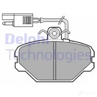 Тормозные колодки дисковые, комплект DELPHI LP675 215 33 950491 8XFEB78