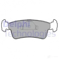 Тормозные колодки дисковые, комплект DELPHI LP969 950712 8GO9S 213 36