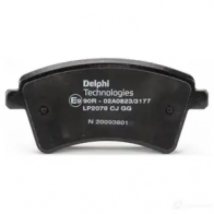 Тормозные колодки дисковые, комплект DELPHI LP2708 5012759518625 Bmw 7 (F01, F02, F04) 5 2009 – 2015 AKAS7K 0
