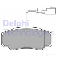 Тормозные колодки дисковые, комплект DELPHI ZX JXV 949798 5012759416693 LP2054