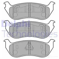 Тормозные колодки дисковые, комплект DELPHI Jeep Wrangler (TJ) 2 Внедорожник 4.0 177 л.с. 1996 – 2007 5012759281390 QN0S XK LP1859