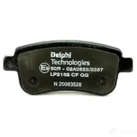 Тормозные колодки дисковые, комплект DELPHI 949900 LP2153 XMY6A 95 5012759434185