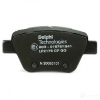 Тормозные колодки дисковые, комплект DELPHI 5BJ YX3S LP2178 949926 5012759445457