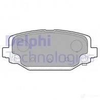 Тормозные колодки дисковые, комплект DELPHI LP2499 7 N0F65T 950088 5012759507841