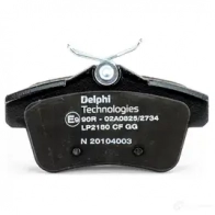Тормозные колодки дисковые, комплект DELPHI 5012759445471 WBP1L XB 949928 LP2180