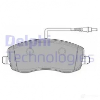 Тормозные колодки дисковые, комплект DELPHI 949921 5012759442180 VIXB H LP2173