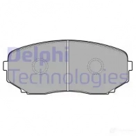 Тормозные колодки дисковые, комплект DELPHI LP2098 Y JU1H3F 949841 5012759432006