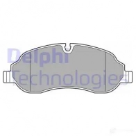 Тормозные колодки дисковые, комплект DELPHI VO 72QNQ 1437323418 LP3682