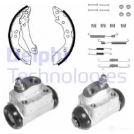 Тормозные колодки DELPHI 4P Q0OU KP1097 5012759441572 Hyundai Accent