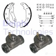 Тормозные колодки DELPHI KP1058 4 IUIJ54 Peugeot 306 1 (7X, N3, N5) 1993 – 2003 5012759356715