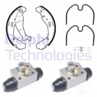 Тормозные колодки DELPHI L TEWH 5012759441596 Opel Agila (A) 1 Хэтчбек 1.3 CDTI (F68) 70 л.с. 2003 – 2007 KP1109