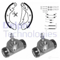 Тормозные колодки DELPHI 1F RVDA Opel Astra (F) 1 Хэтчбек 1.8 i (F08) 90 л.с. 1991 – 1998 1048 5012759356388