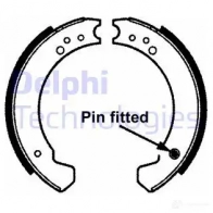 Барабанные колодки DELPHI 5012759820421 951068 LS1695 T4VP M5