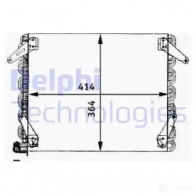 Радиатор кондиционера DELPHI 964243 5012759411179 Q7Z2M VJ TSP0225636