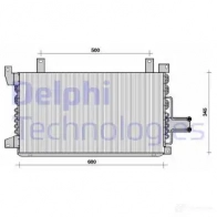 Радиатор кондиционера DELPHI TSP0225058 963750 AJYJ5 Y 5050100175806