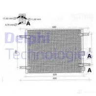 Радиатор кондиционера DELPHI 5050100232615 TSP0225233 963910 SV7X3 M