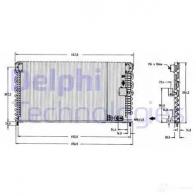 Радиатор кондиционера DELPHI TSP0225149 J3 IFOED 963835 5050100231878