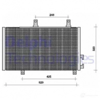 Радиатор кондиционера DELPHI ER5 QD TSP0225001 963701 5050100175295